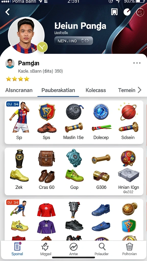 agam69 - Tampilan menu utama yang menarik dan mudah dinavigasi.