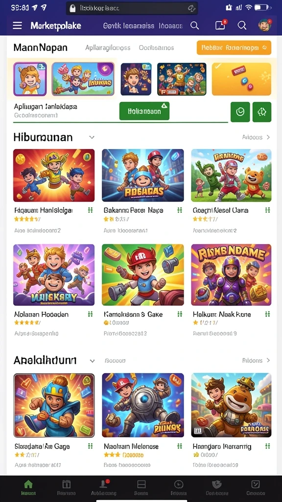 tempur99 - Gambar layar pertempuran seru di dalam arena.