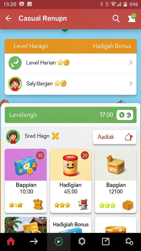 zortoto - Tampilan menu utama ZORTOTO yang menarik.